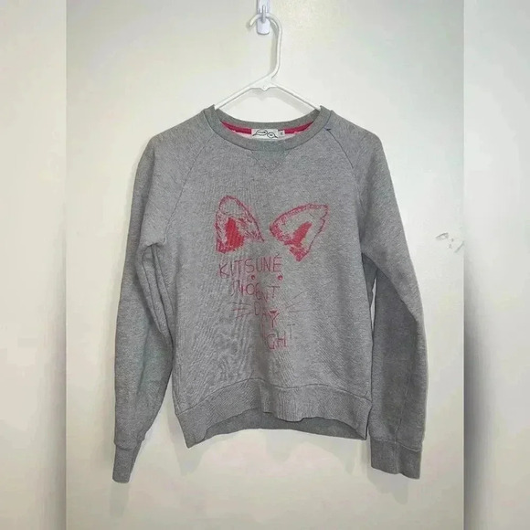 Maison Kitsune Grey Pullover Sweater - Picture 1 of 4